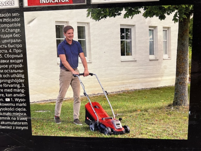 1481312-5 Battery-powered lawn mower Einhell GE-CM 18/30 Li