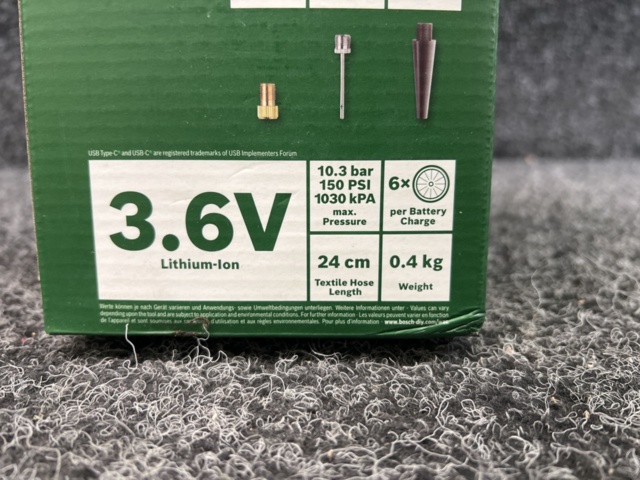 1481316-5 Cordless compressed air pump Bosch EasyPump