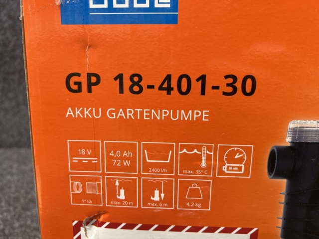 1481319-5 Garden pump Güde GP 18-401-30