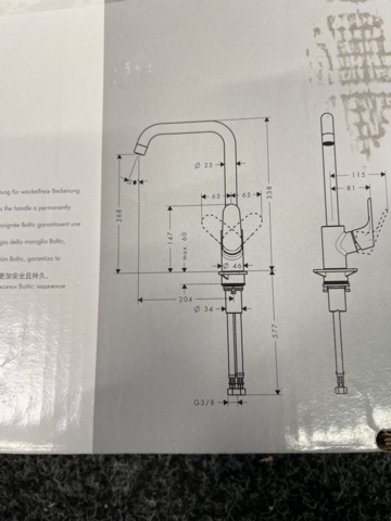 1481335-3 Köksblandare Hansgrohe Focus M41