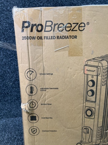 1481358-2 Oil-filled electric radiator ProBreeze 2500W