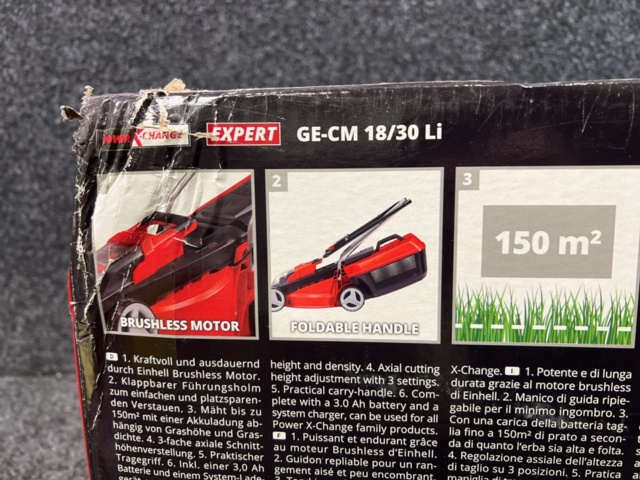 1481360-4 Battery-powered lawn mower Einhell GE-CM 18/30 Li