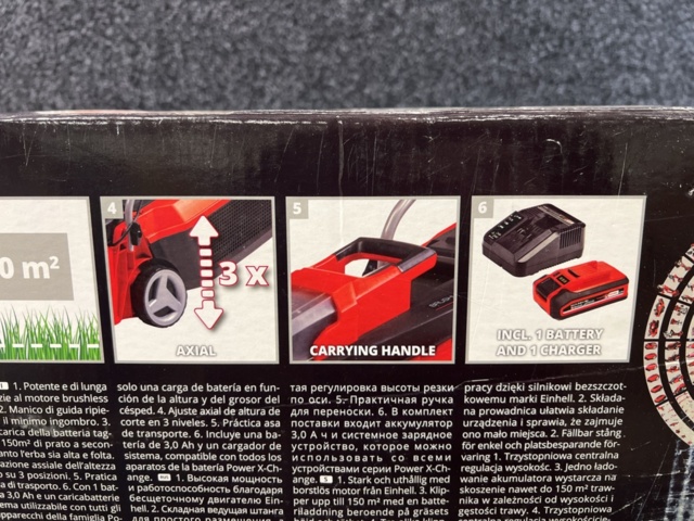 1481360-5 Battery-powered lawn mower Einhell GE-CM 18/30 Li