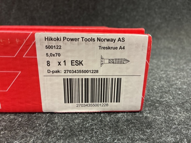 1481457-2 800 pcs Wood screws MFT 5.0x70mm stainless steel