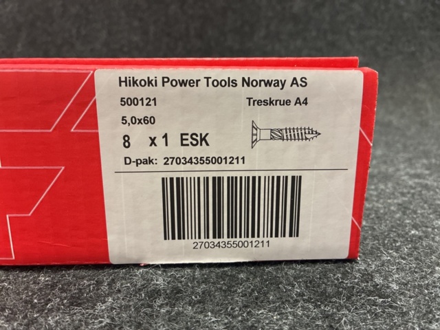 1481468-2 800 pcs Wood screws MFT 5.0x60mm stainless steel