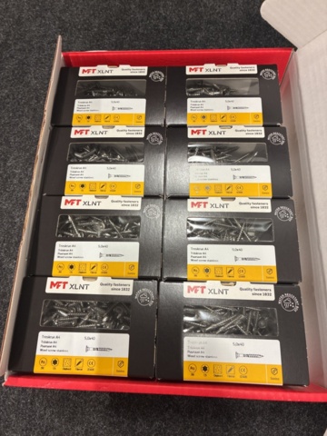 1481489-3 1600 pcs Wood screws MFT 5.0x40mm stainless steel