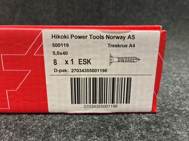 1481492-2 1600 pcs Wood screws MFT 5.0x40mm stainless steel