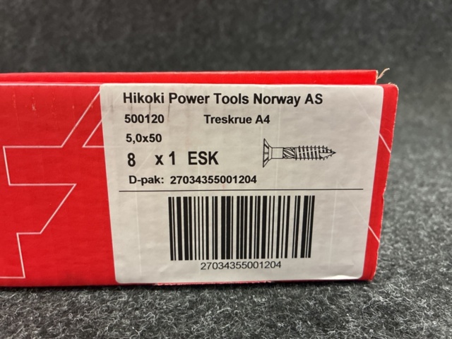 1481497-2 1600 pcs Wood screws MFT 5.0x50mm stainless steel