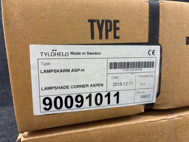 1481620-3 3 st Lampskärmar till bastu, Tylö Sauna