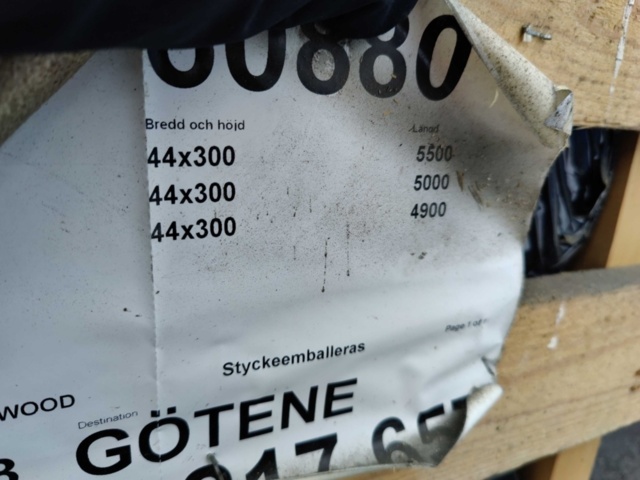 1094743-3 6 st Limträstolpar 12-kantig Martinsons Comwood