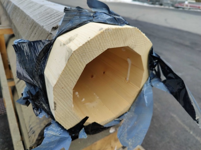 1094743-7 6 st Limträstolpar 12-kantig Martinsons Comwood