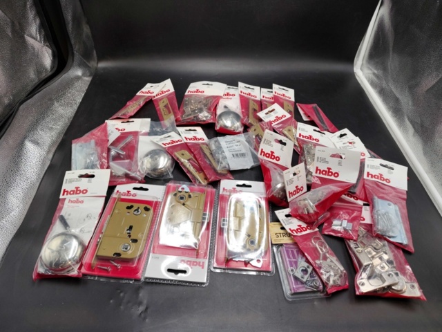 1480424-1 Fittings, one lot - Habo, door fittings, lock housings, hinges