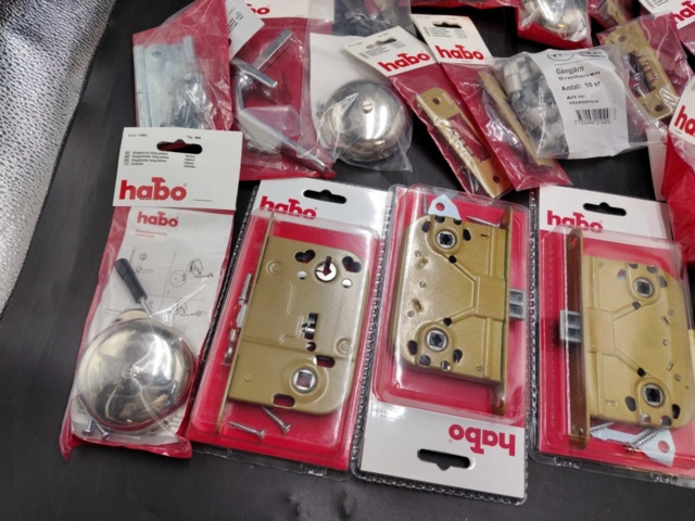 1480424-2 Fittings, one lot - Habo, door fittings, lock housings, hinges