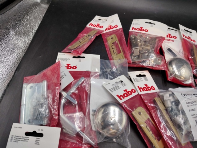 1480424-3 Fittings, one lot - Habo, door fittings, lock housings, hinges