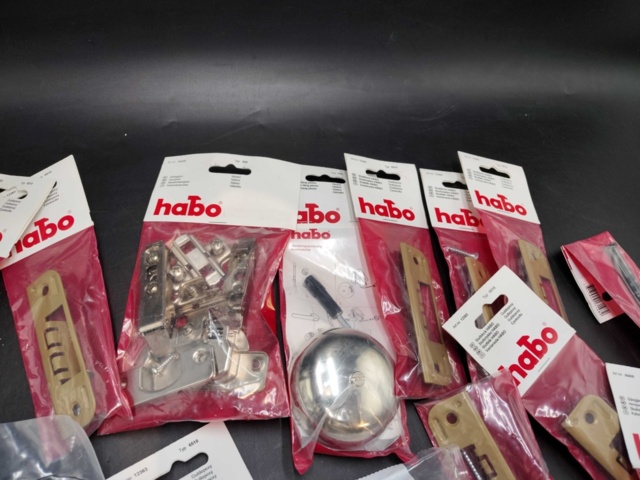 1480424-4 Fittings, one lot - Habo, door fittings, lock housings, hinges