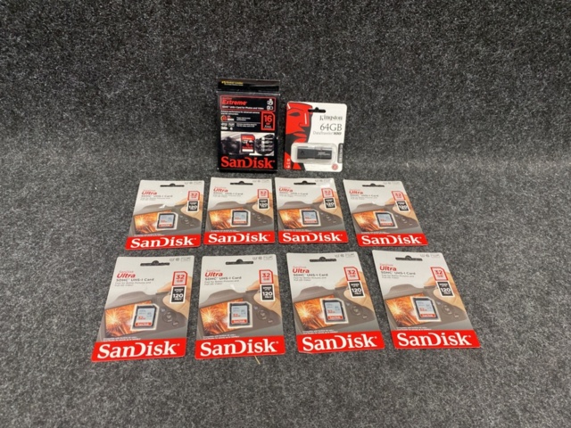 1481682-1 Minneskort & USB-minne, Kingston & SanDisk