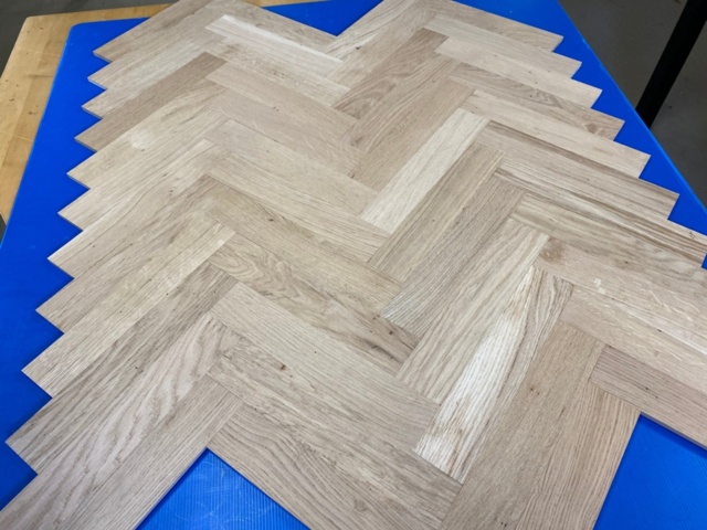 1481616-2 Solid herringbone/single-strip parquet Oak Bjelin Rustic 300x60x10 mm (approx. 151.20 sq m)