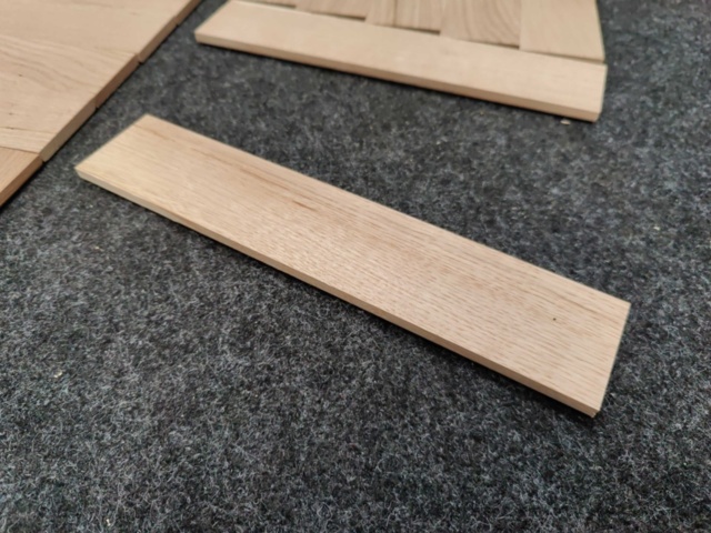 1481616-12 Solid herringbone/single-strip parquet Oak Bjelin Rustic 300x60x10 mm (approx. 151.20 sq m)