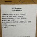 1368636-8 Bärbara datorer 3 st - HP Laptop 15-fc0830no (Nya)