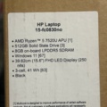 1368636-9 Bärbara datorer 3 st - HP Laptop 15-fc0830no (Nya)
