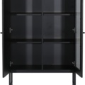 1481911-3 Edge cabinet in black high-pressure laminate (HPL)