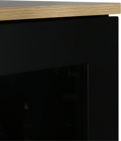 1481911-4 Edge cabinet in black high-pressure laminate (HPL)