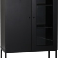 1481911-5 Edge cabinet in black high-pressure laminate (HPL)