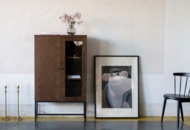 1481913 Edge display cabinet in smoked oak