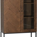 1481913-4 Edge display cabinet in smoked oak