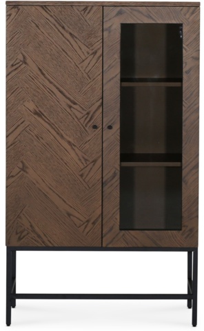 1481913-5 Edge display cabinet in smoked oak