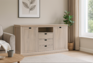 1481920 Fårö sideboard in white stained oak