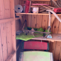 1482006-1 Toys and objects in storage in the yard