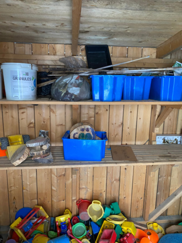 1482006-12 Toys and objects in storage in the yard