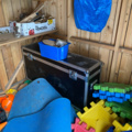 1482006-14 Toys and objects in storage in the yard