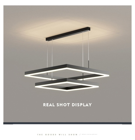 1482011-3 LED PENDANT – SQUARES 60 | Modern dimbar LED-taklampa i fyrkantig design - Fri frakt