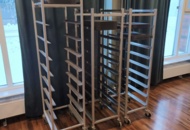 1401297 Three tray trolleys with trays