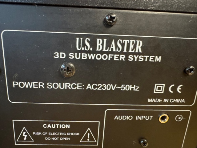 1405489-9 Speaker System - US Blaster 3D Subwoofer System