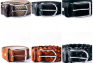 1460780 Belts, 10 pcs – Galio of Sweden, suede/leather/cotton, size 95