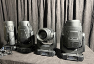 1364077 Moving heads 4 pcs - Robe MegaPointe incl. power cables, flight mounts and safety wires