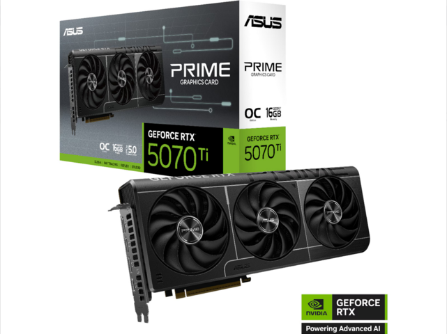 1479180-1 Grafikkort ASUS PRIME GeForce RTX 5070 Ti OC