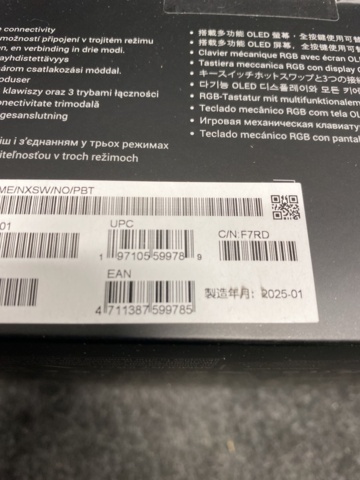 1479185-3 Wireless gaming keyboard ASUS ROG Azoth Extreme RGB (black)