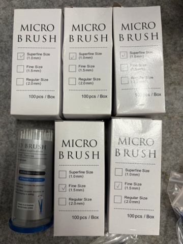 1482748-52 Eyelash extensions approx. 3000 boxes (from 0.6 - 0.16 mm)