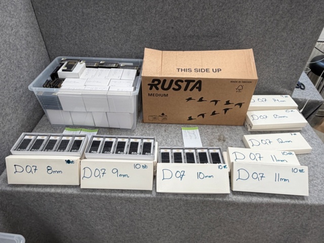 1482748-12 Eyelash extensions approx. 3000 boxes (from 0.6 - 0.16 mm)