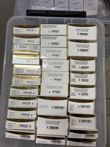 1482748-60 Eyelash extensions approx. 3000 boxes (from 0.6 - 0.16 mm)