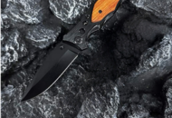 1482764 3 pcs Folding Knives Black 20 cm - Free shipping