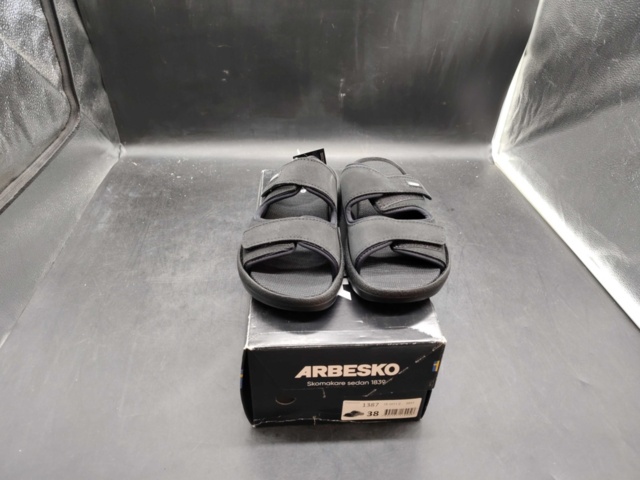 1481876-2 Work sandal – Arbesko, leather, ESD, black, size 38