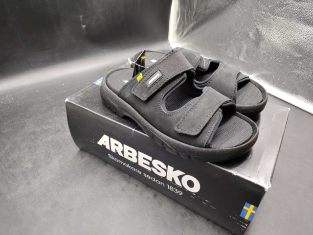 1481876-3 Work sandal – Arbesko, leather, ESD, black, size 38