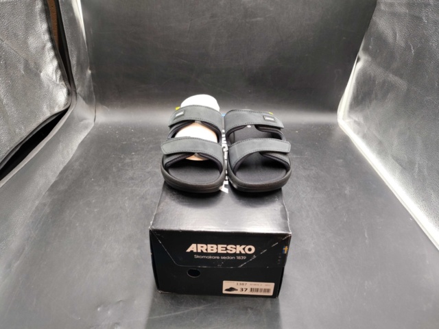 1481877-2 Work sandal – Arbesko, leather, ESD, black, size 37