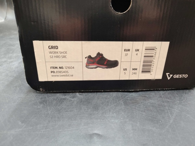 1481882-4 Safety shoe – Gesto, Grid, S3, BOA®, black/red, size 37