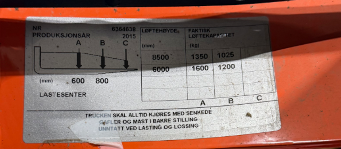 1411415-26 Skjutstativtruck – BT Toyota BT Reflex RRE160E